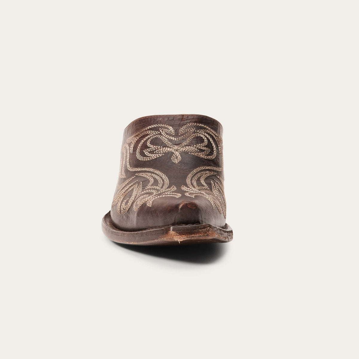 Adley Vintage Finished Leather Mules Brown - Stetson