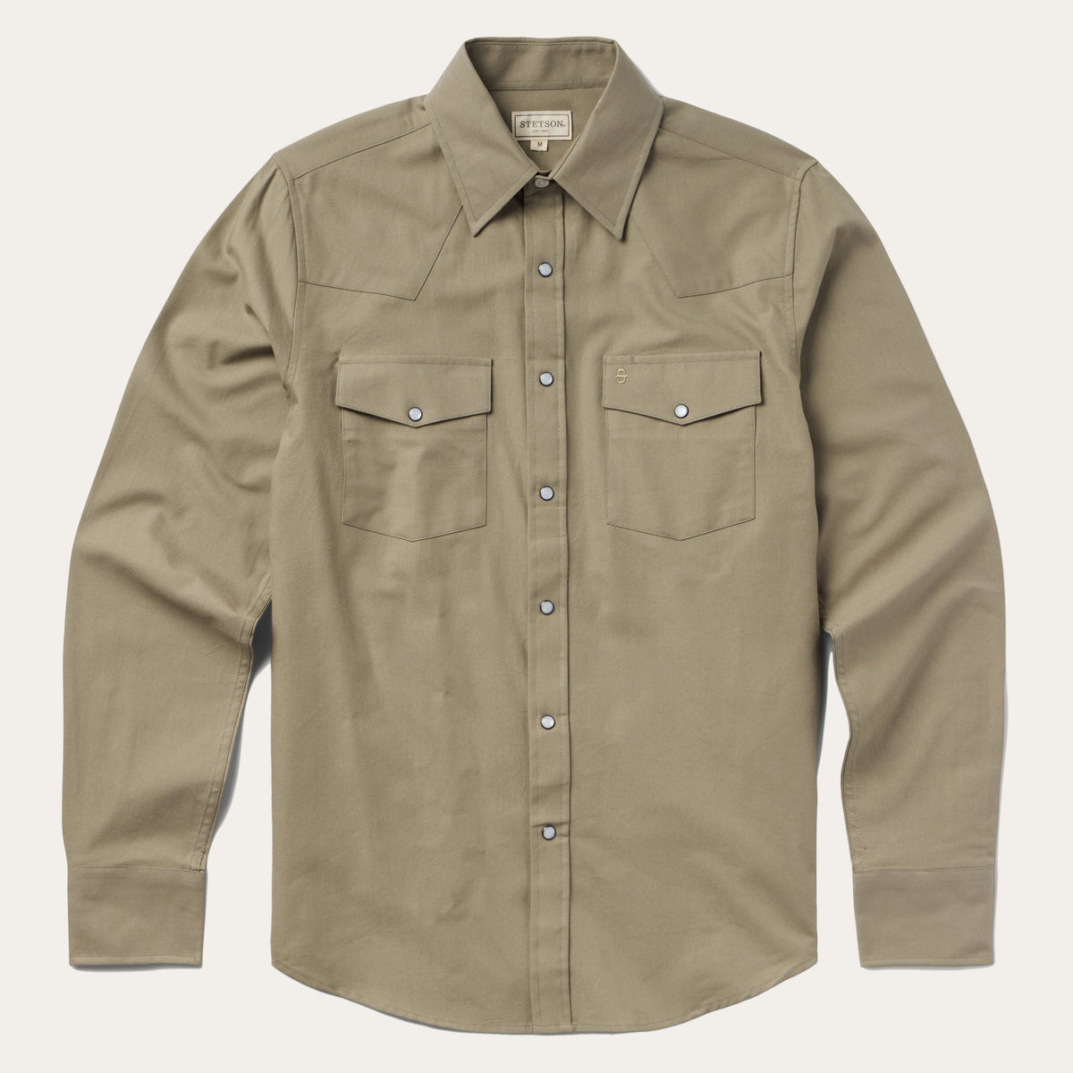 Olive Oxford Western Shirt Olive - Stetson