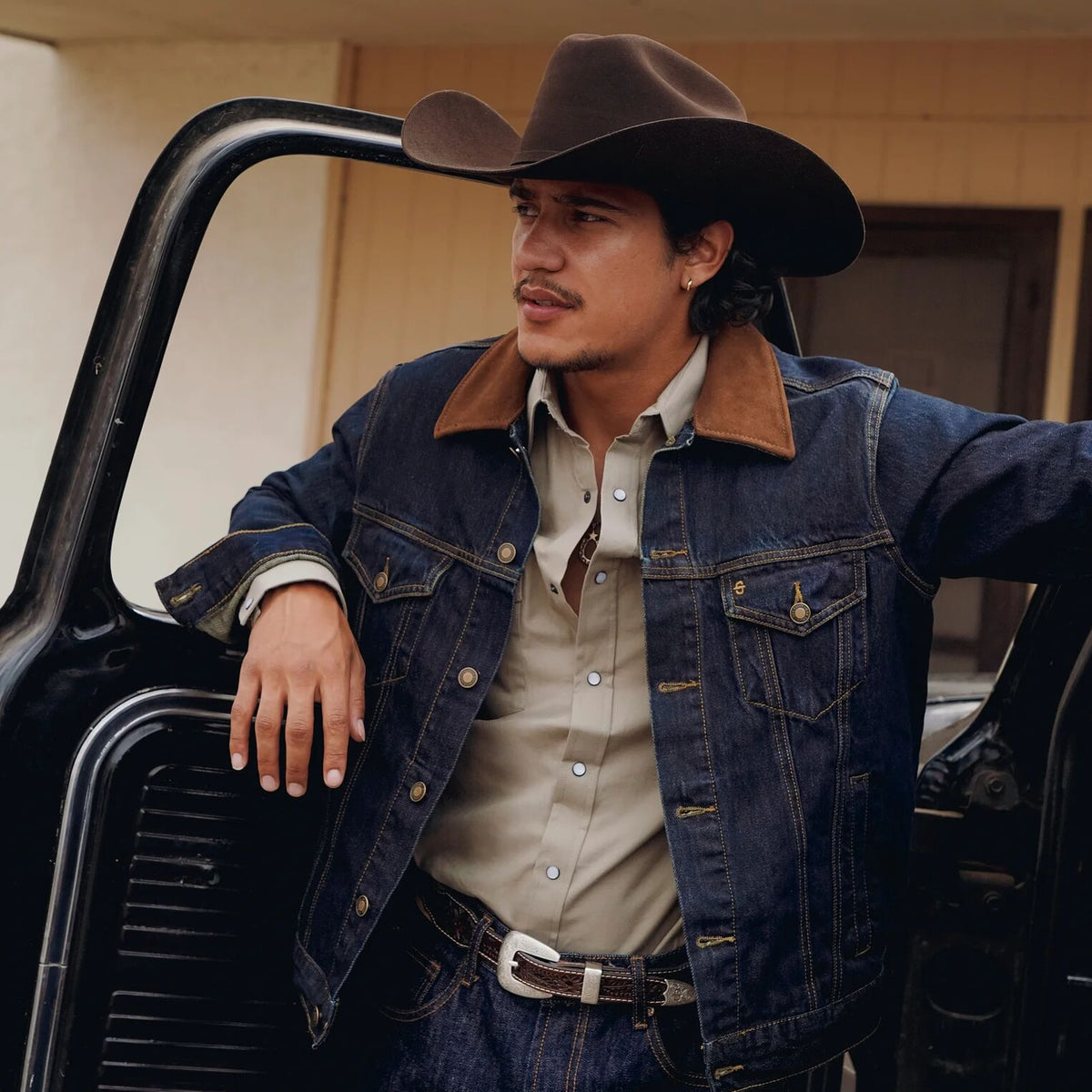Olive Oxford Western Shirt Olive - Stetson