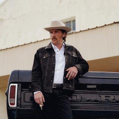 White Oxford Western Shirt White - Stetson