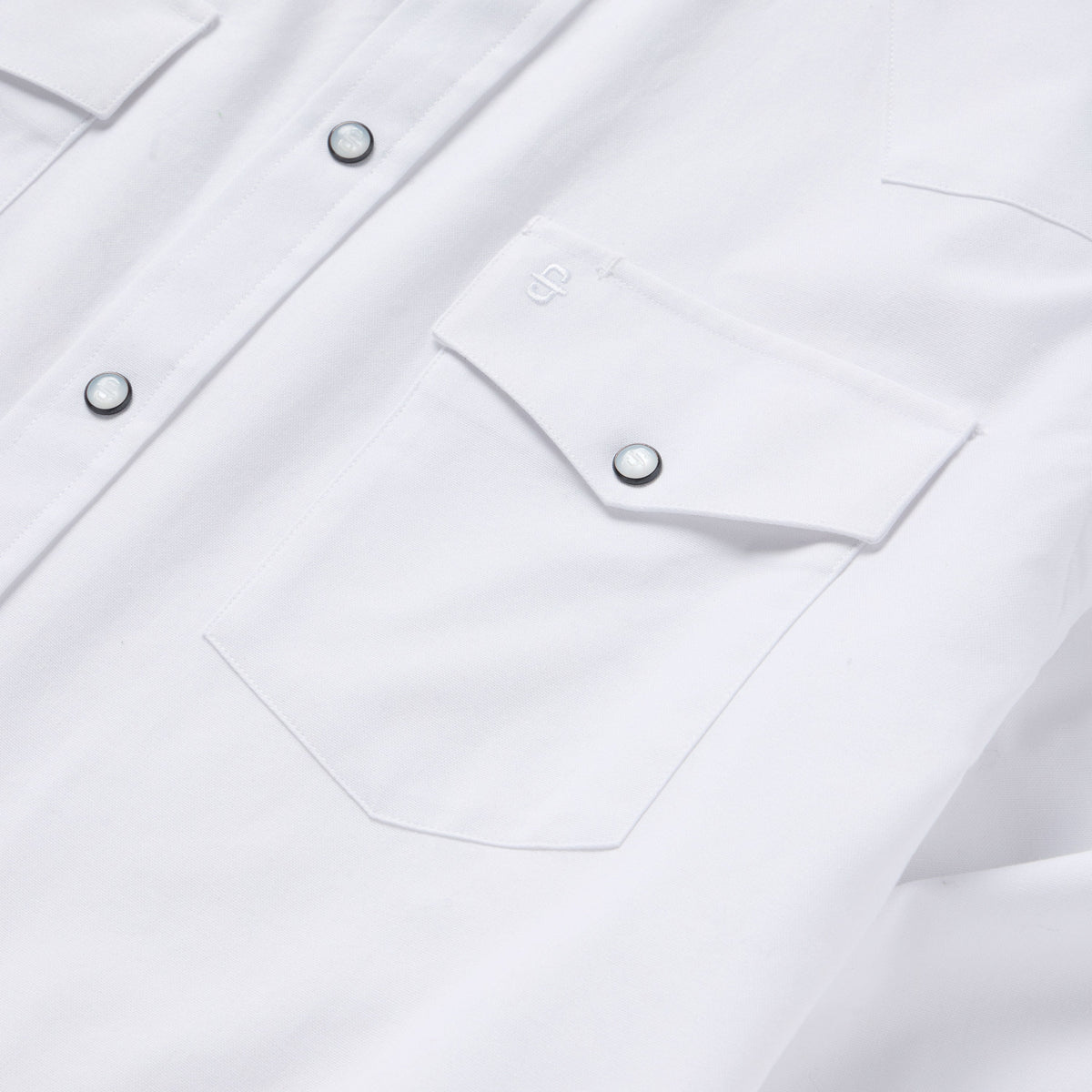 White Oxford Western Shirt White - Stetson