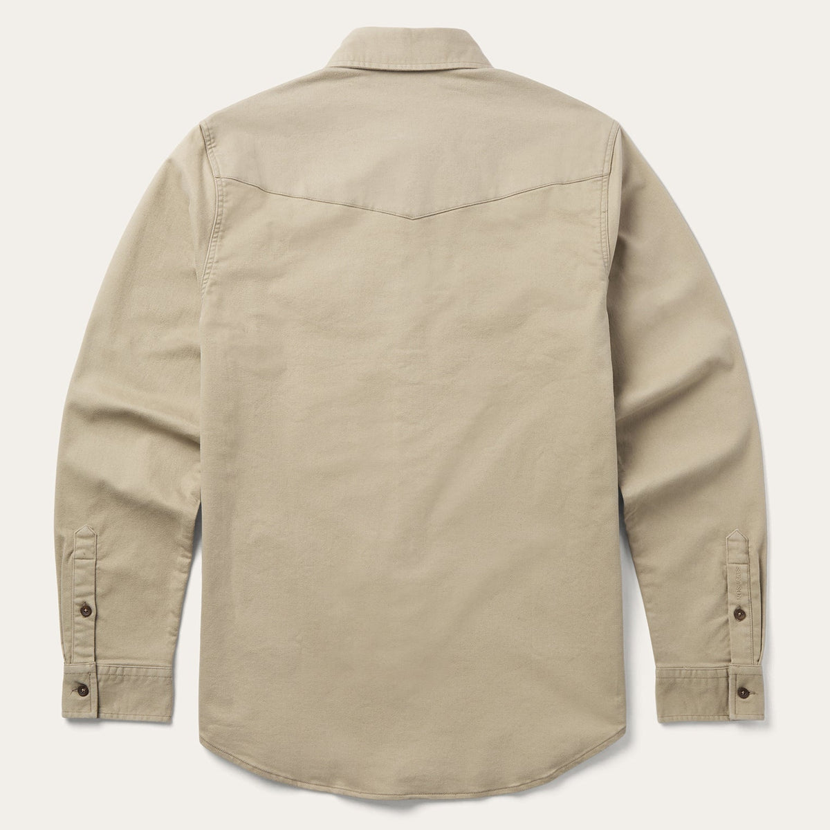 Brushed Twill Lined Shirt Jacket Tan - Stetson