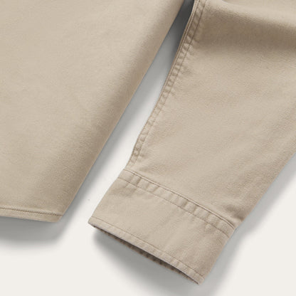 Brushed Twill Lined Shirt Jacket Tan - Stetson