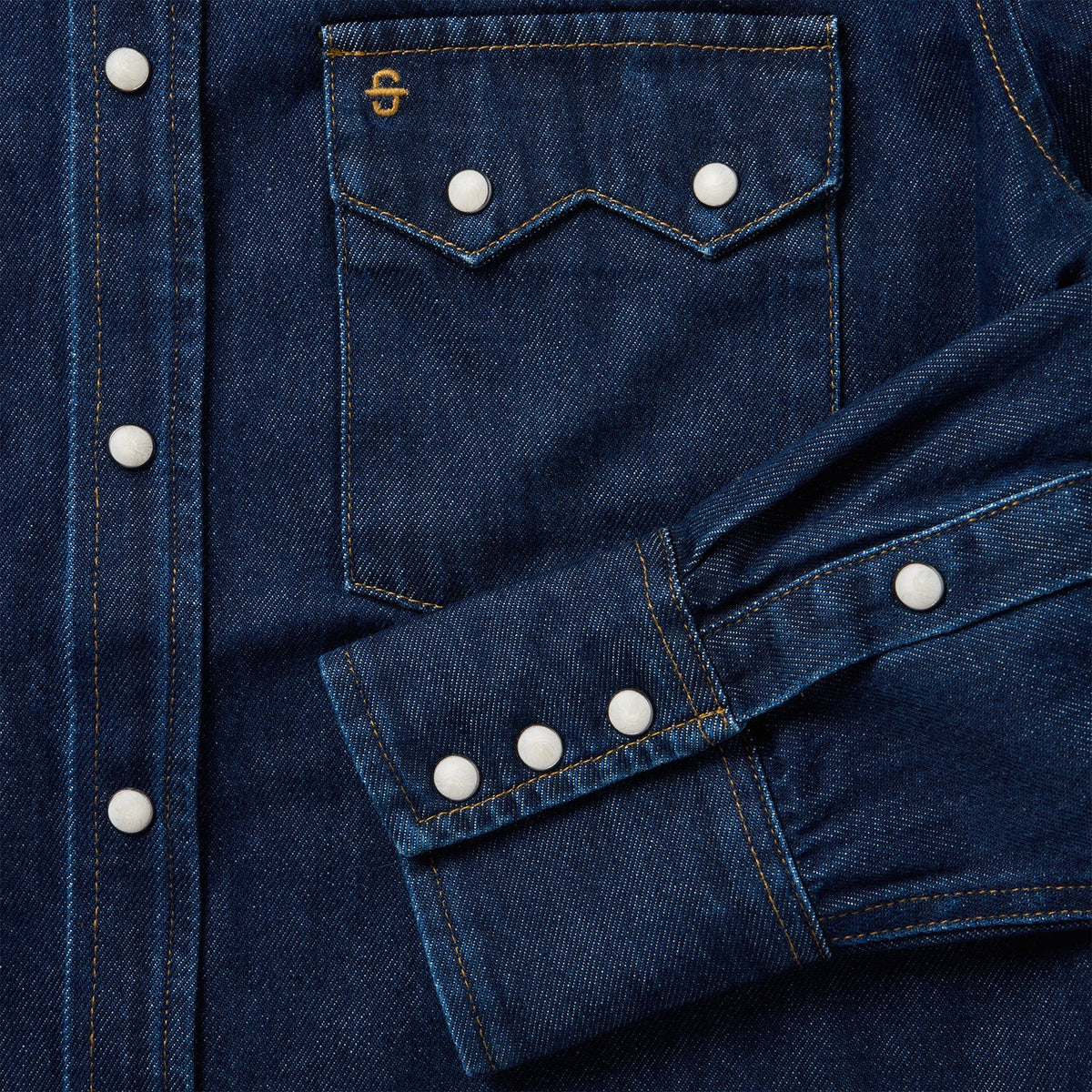 Raw Denim Western Shirt Blue - Stetson