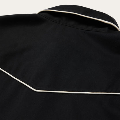 Vintage Piped Western Shirt Black - Stetson