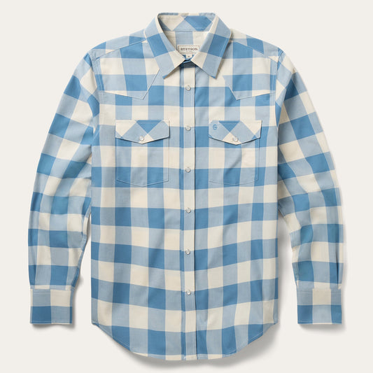 Buffalo Oxford Western Shirt Denim - Stetson
