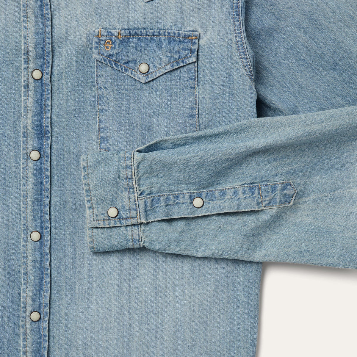 Long-Sleeved Denim Shirt Blue - Stetson