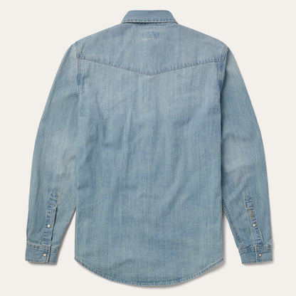 Long-Sleeved Denim Shirt Blue - Stetson