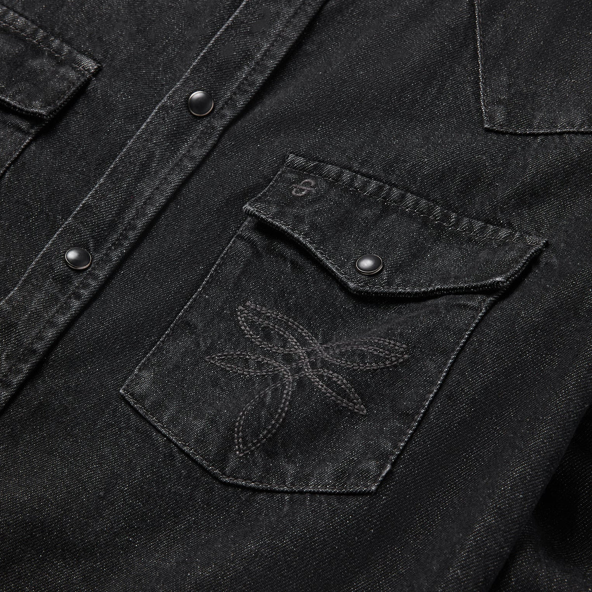 Boot Stitch Denim Shirt Black - Stetson