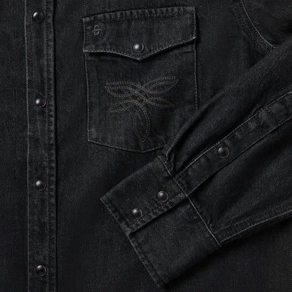 Boot Stitch Denim Shirt Black - Stetson