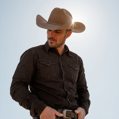 Modern Denim Western Shirt Black - Stetson