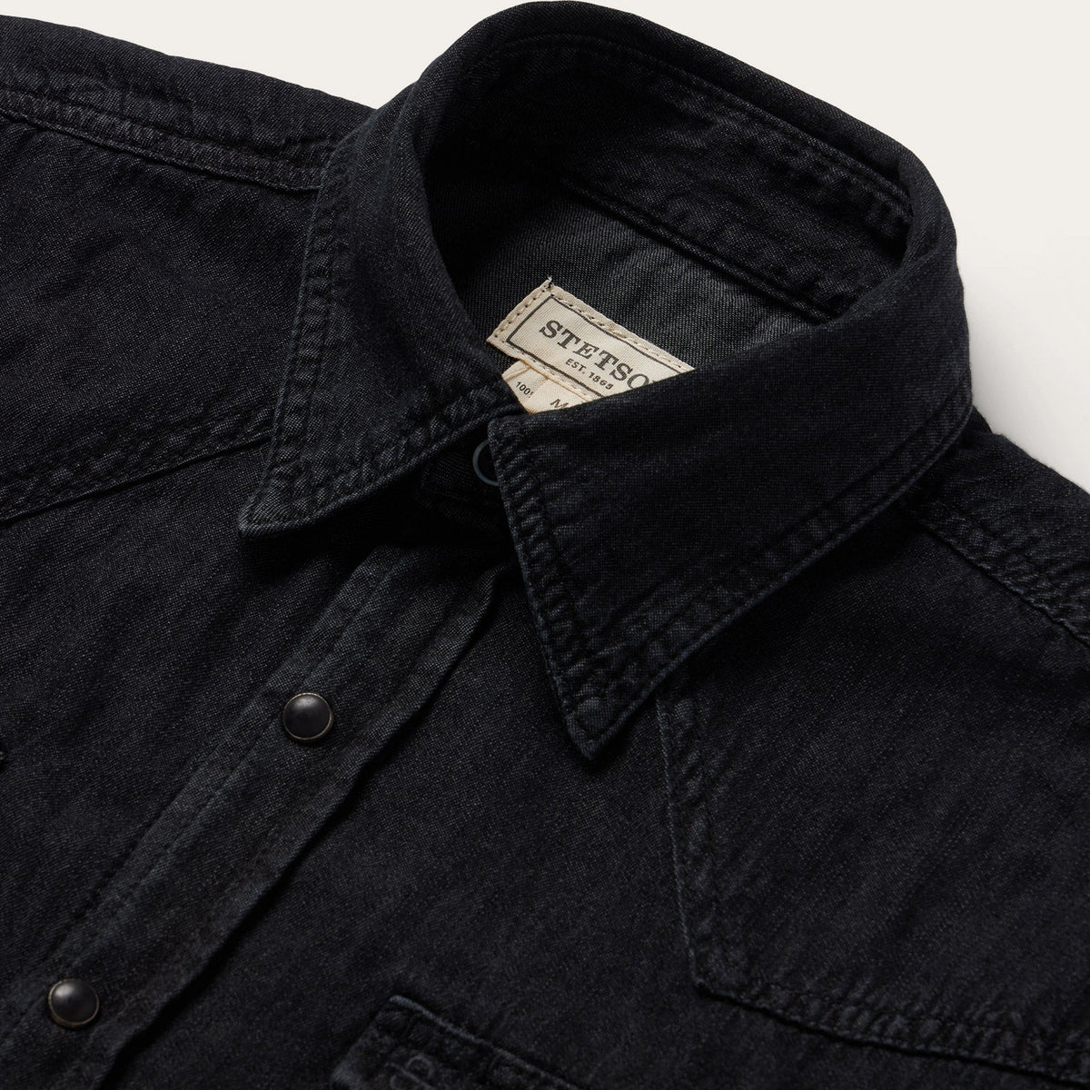 Modern Denim Western Shirt Black - Stetson