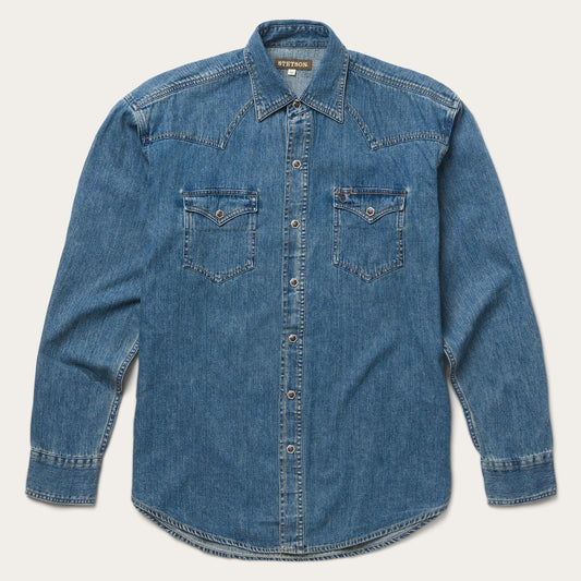 Classic Denim Shirt Blue - Stetson