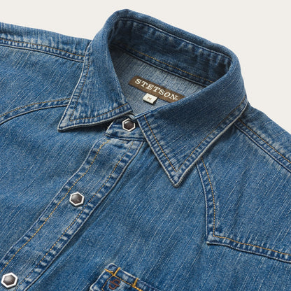 Classic Denim Shirt Blue - Stetson