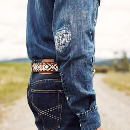 Medium Blue Denim Shirt Blue - Stetson