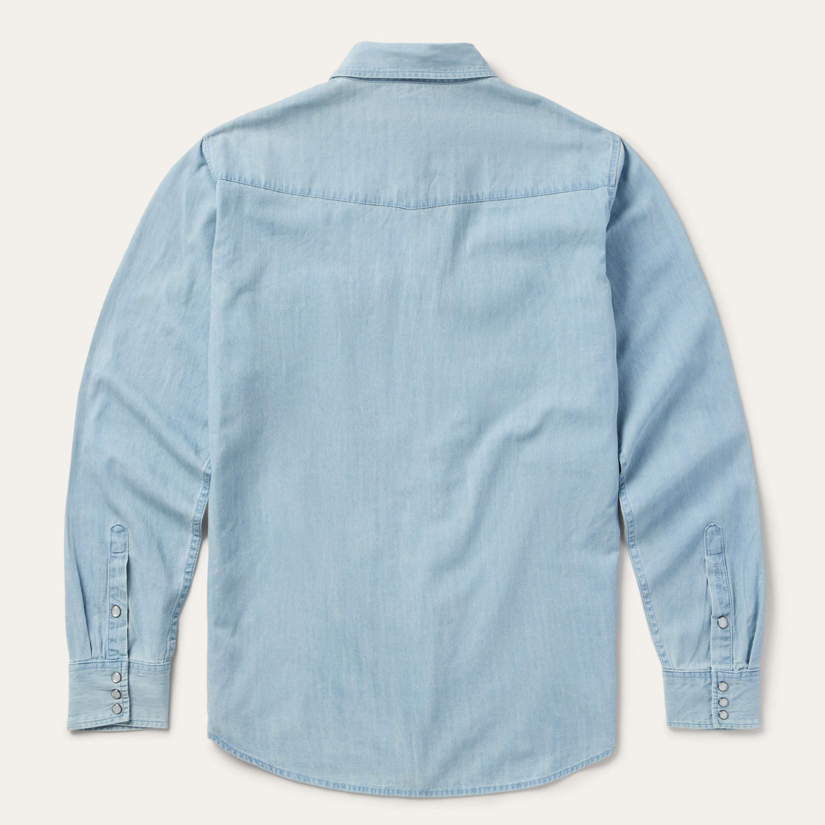 Chambray Oxford Western Shirt Blue - Stetson