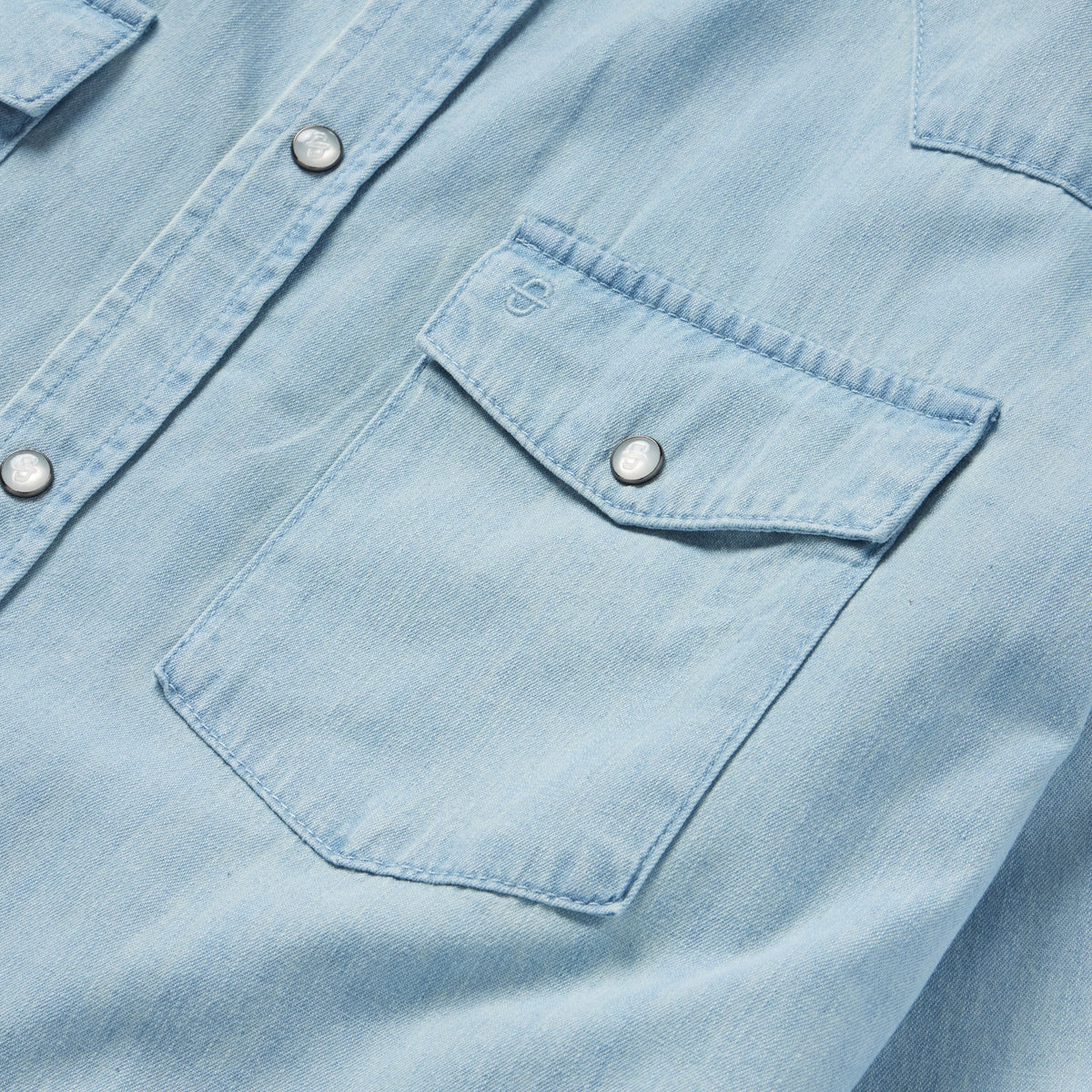 Chambray Oxford Western Shirt Blue - Stetson