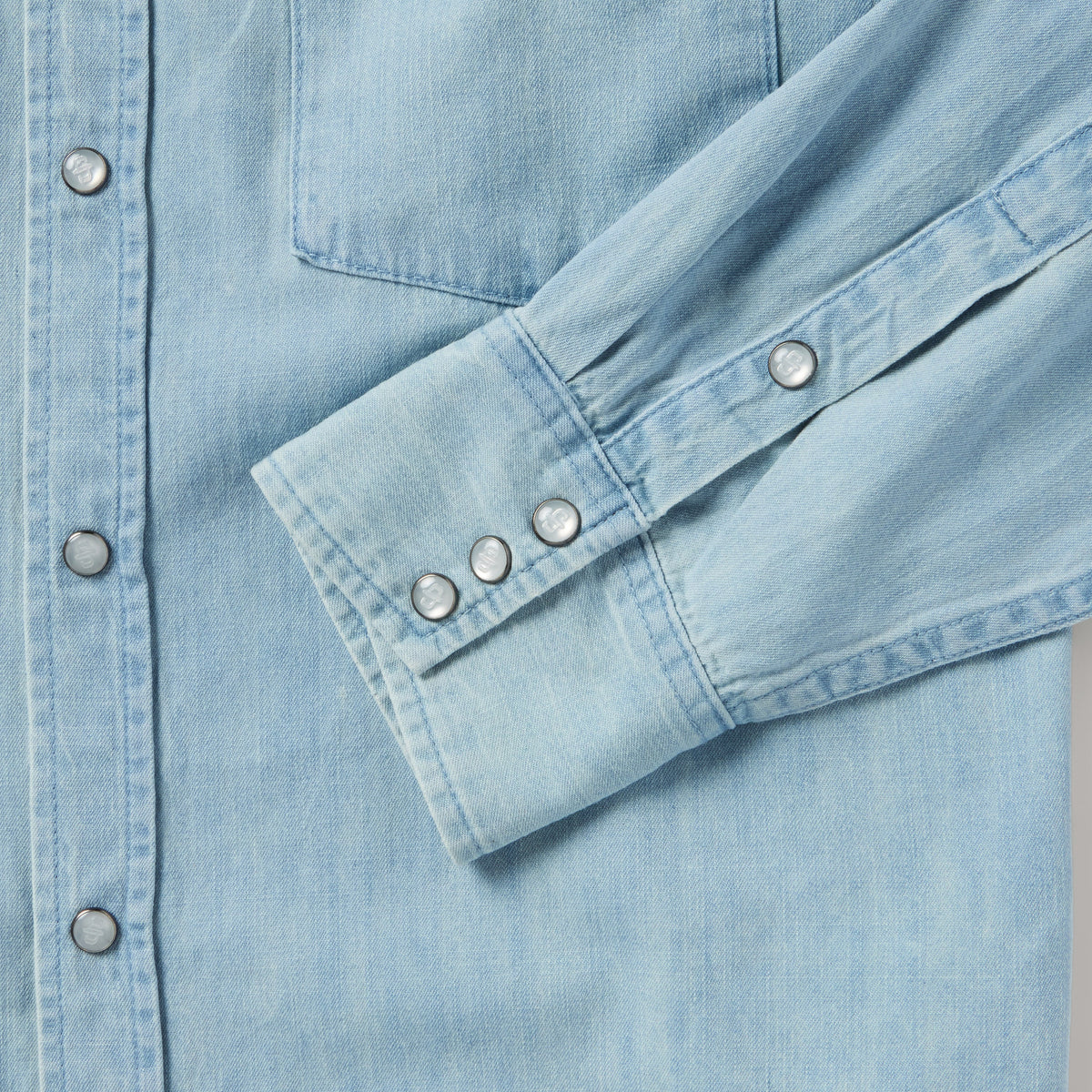 Chambray Oxford Western Shirt Blue - Stetson