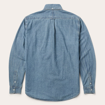 Chambray Button-Down Shirt Blue - Stetson
