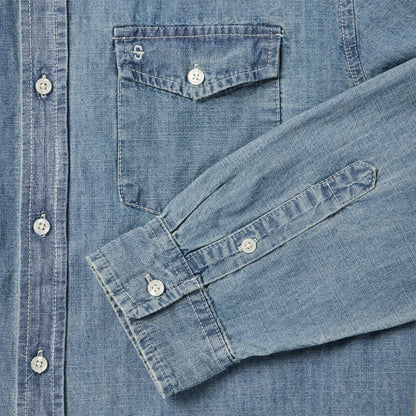 Chambray Button-Down Shirt Blue - Stetson