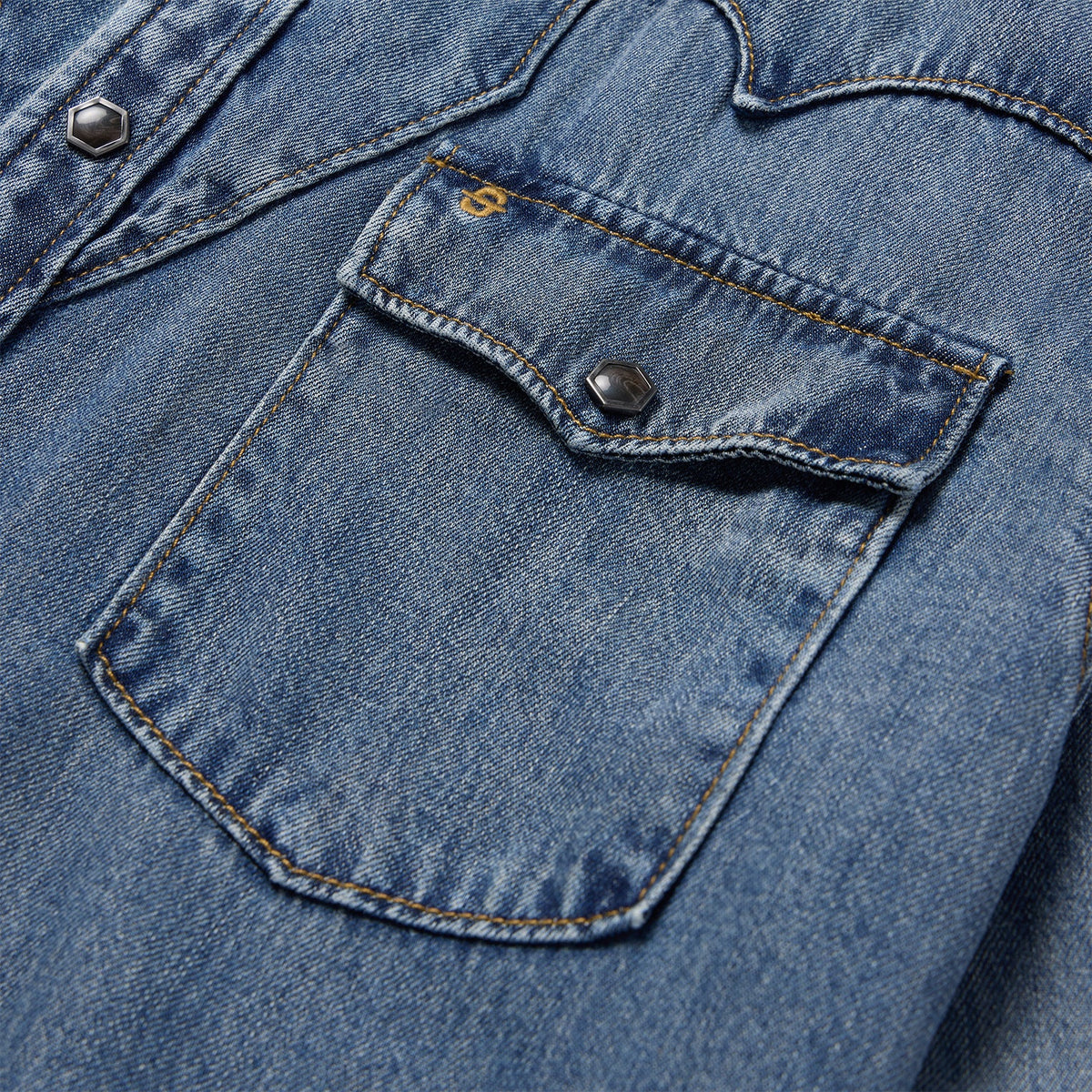 Retro Denim Western Shirt Blue - Stetson