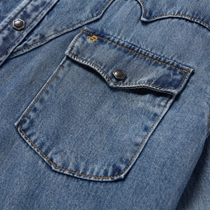 Retro Denim Western Shirt Blue - Stetson