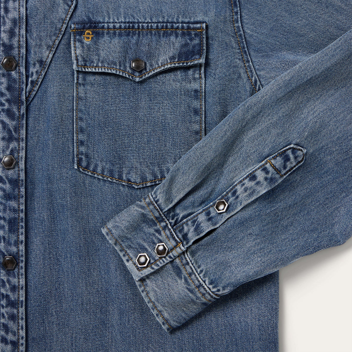 Retro Denim Western Shirt Blue - Stetson