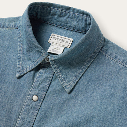 Chambray Denim Shirt Blue - Stetson