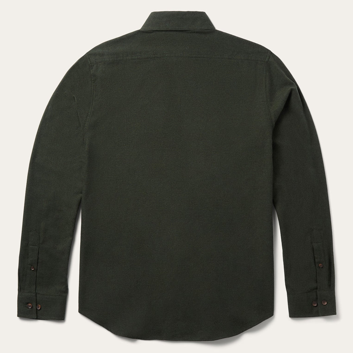 Brushed Heathered Flannel Shirt Green - Stetson