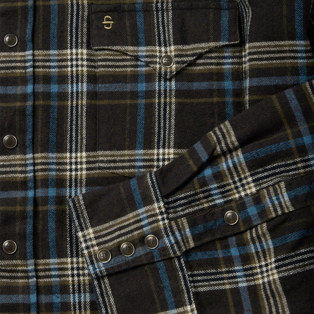 Brown Plaid Flannel Western Shirt Brown - Stetson