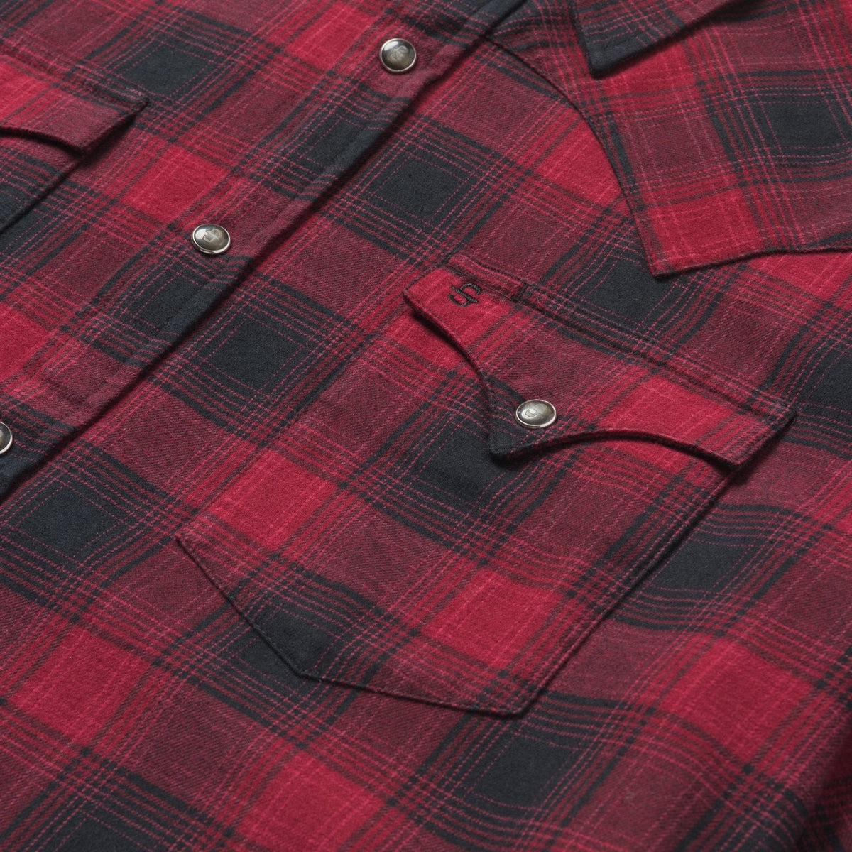 Brushed Twill Plaid Shirt Black - Stetson
