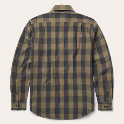 Buffalo Check Flannel Shirt Brown - Stetson