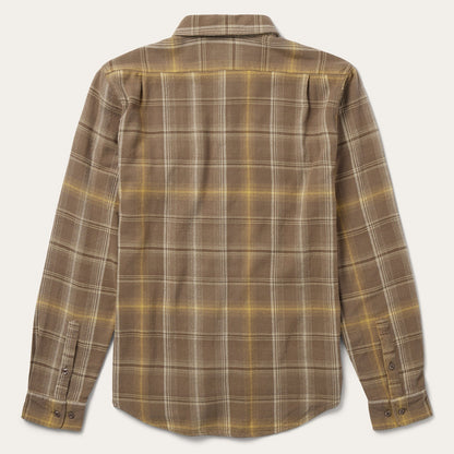 Brown Flannel Button-Front Shirt Brown - Stetson
