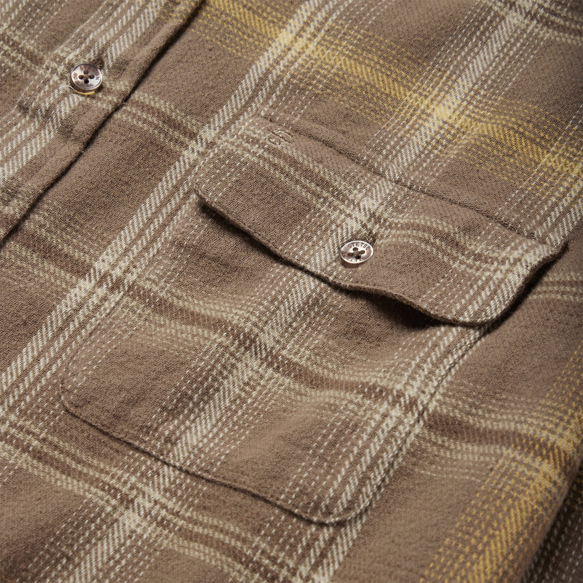 Brown Flannel Button-Front Shirt Brown - Stetson