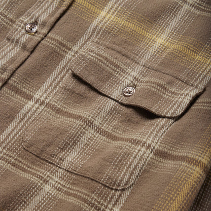 Brown Flannel Button-Front Shirt Brown - Stetson