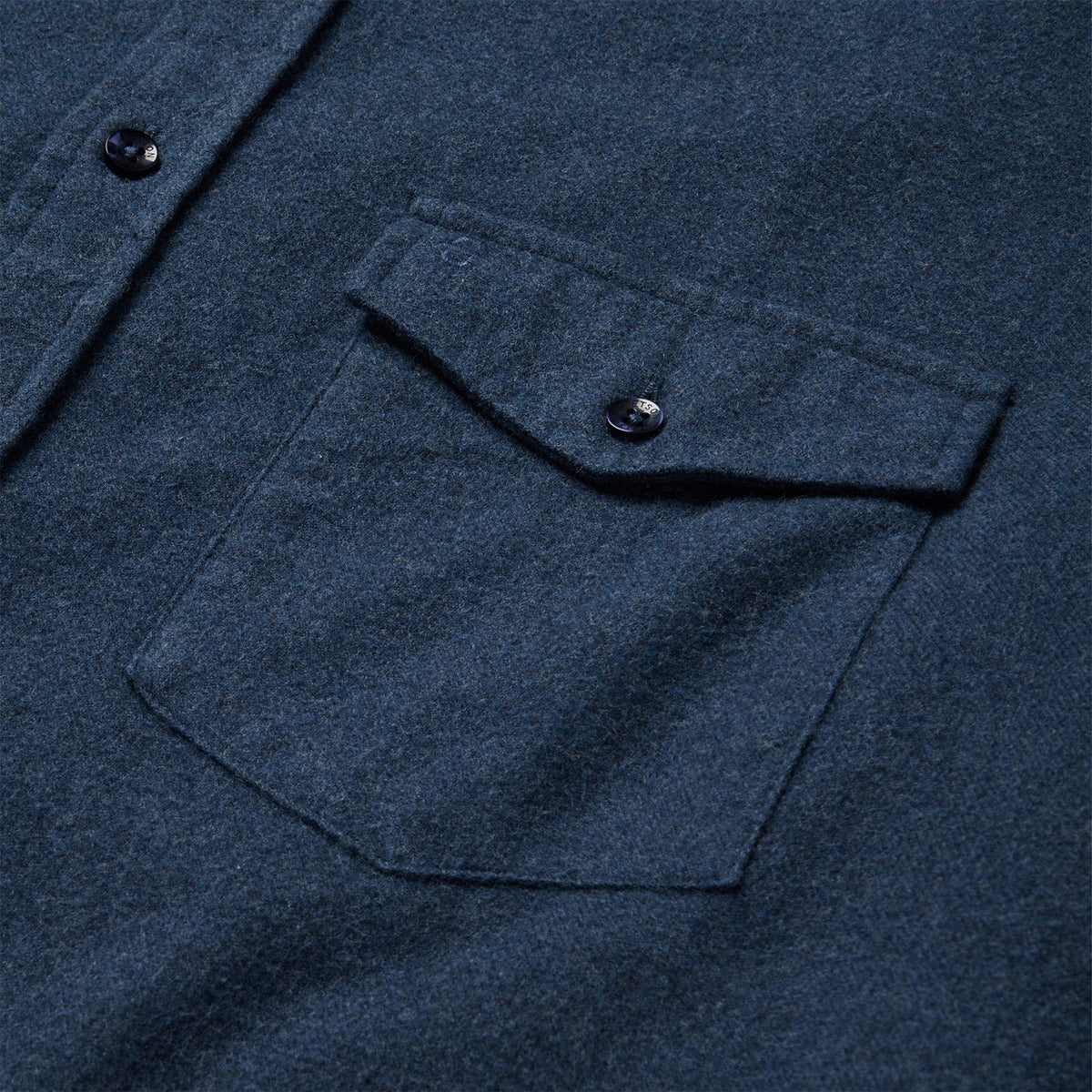 Heathered Flannel Button-Down Shirt Blue - Stetson