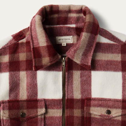 Plaid Lined Jac-Shirt Red - Stetson