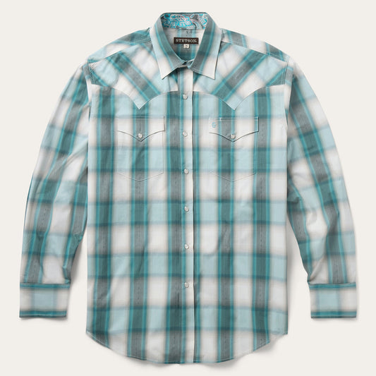 Bluebird Plaid Western Shirt Bluebird - Stetson