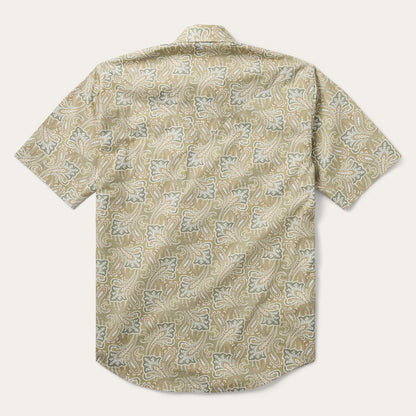 Paisley Short Sleeve Shirt Brown - Stetson