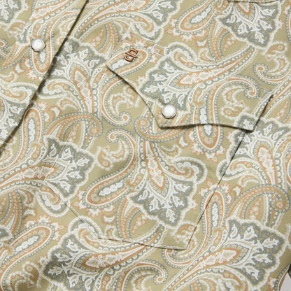 Paisley Short Sleeve Shirt Brown - Stetson