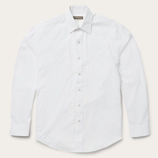 Pin Point Oxford Shirt White - Stetson