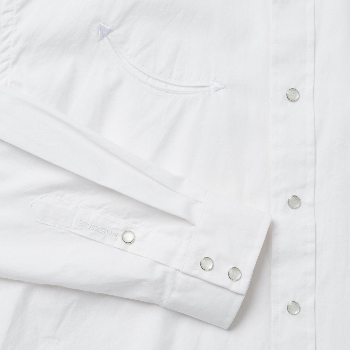 Pin Point Oxford Shirt White - Stetson