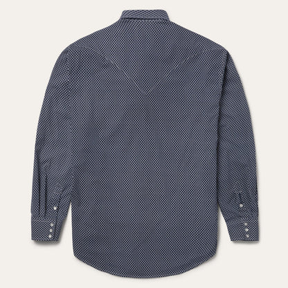 Diamond Geo Western Shirt Blue - Stetson