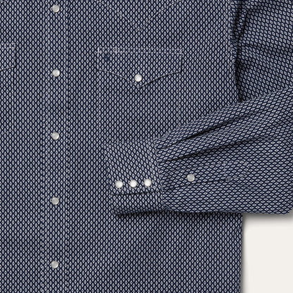 Diamond Geo Western Shirt Blue - Stetson