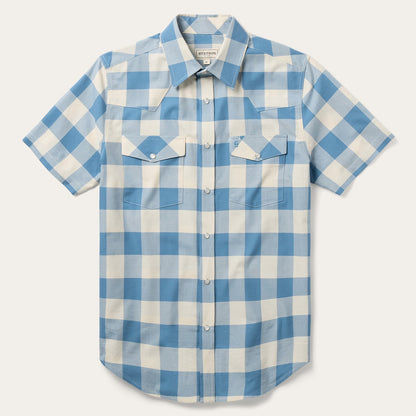 Buffalo Oxford Short Sleeve Shirt Denim - Stetson