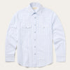 White w/ Blue Stripe