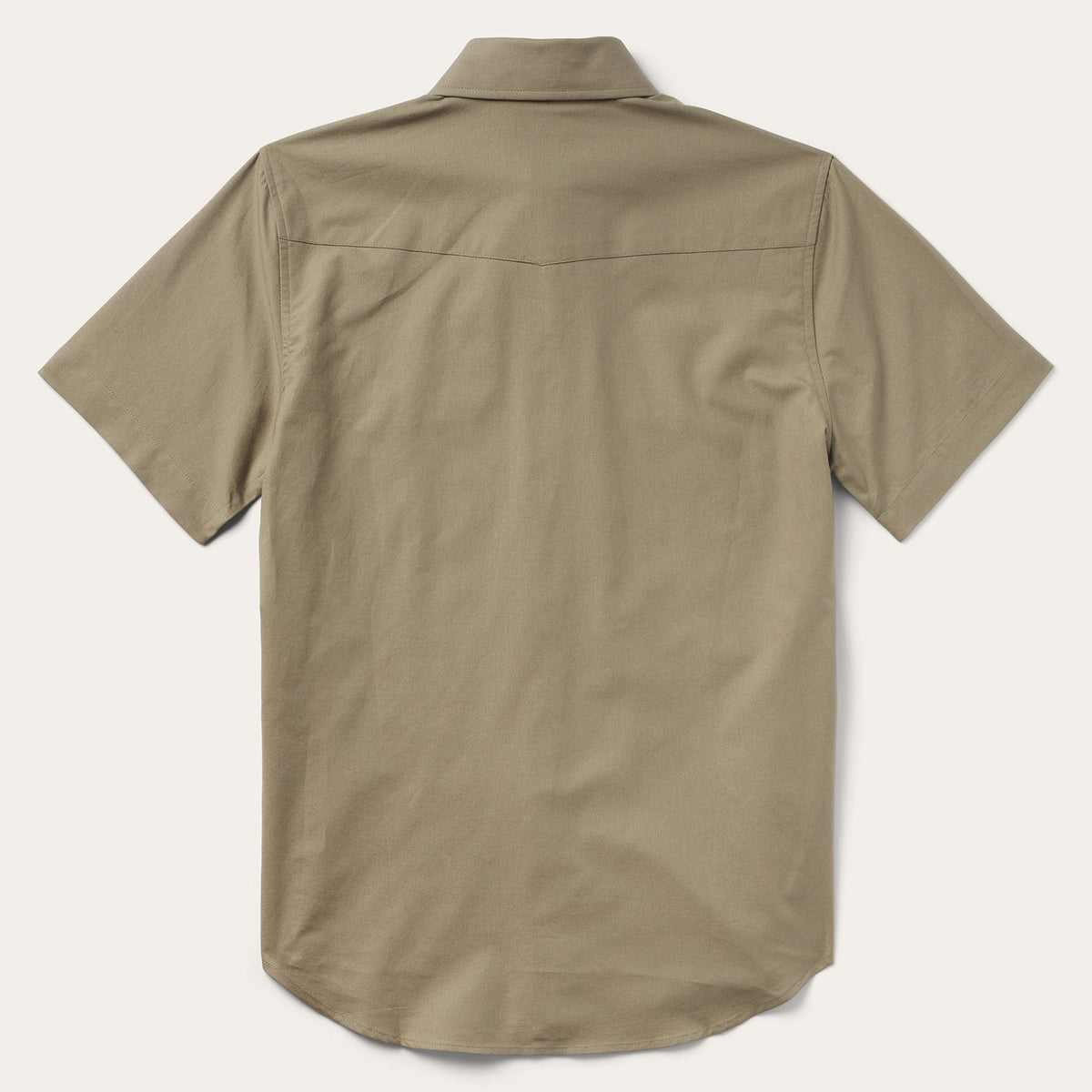 Olive Oxford Short Sleeve Western Shirt Olive - Stetson