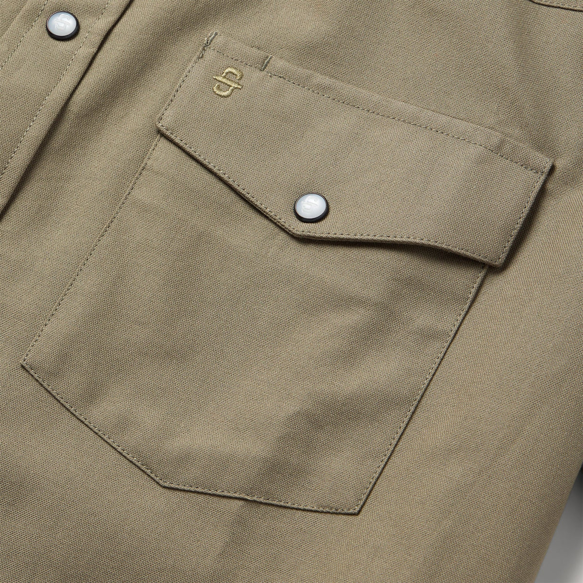 Olive Oxford Short Sleeve Western Shirt Olive - Stetson