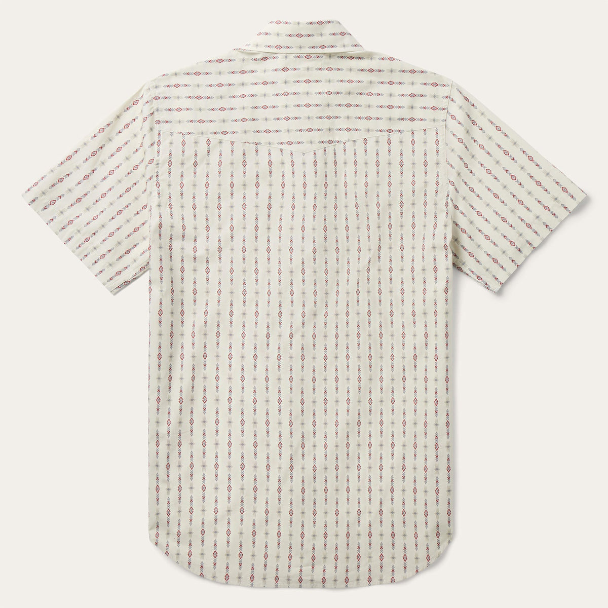 Southwest Stripe Short Sleeve Shirt White - Stetson