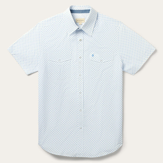 Silver Spur Short Sleeve Shirt White - Stetson